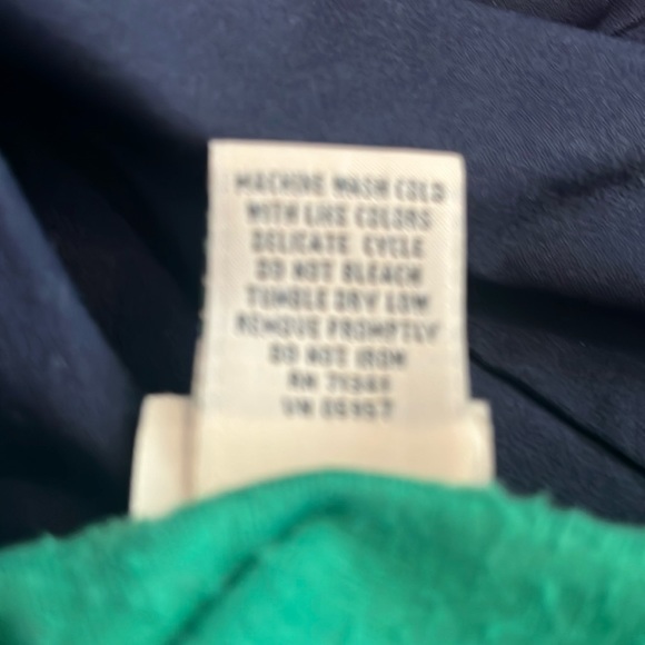 EUC LL BEAN Green Fleece Zip Jacket With Zip Pockets Sz L - Picture 10 of 10